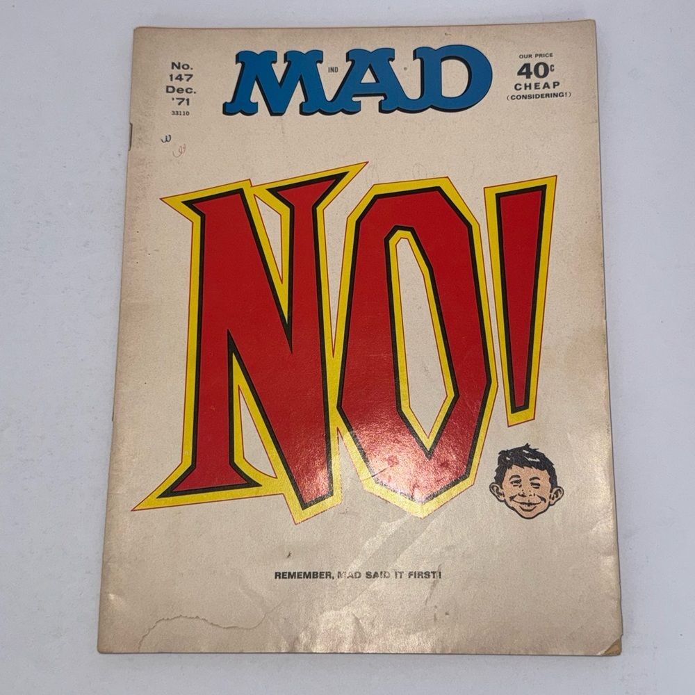 Vintage MAD Magazine Issue No. 147 December 1971